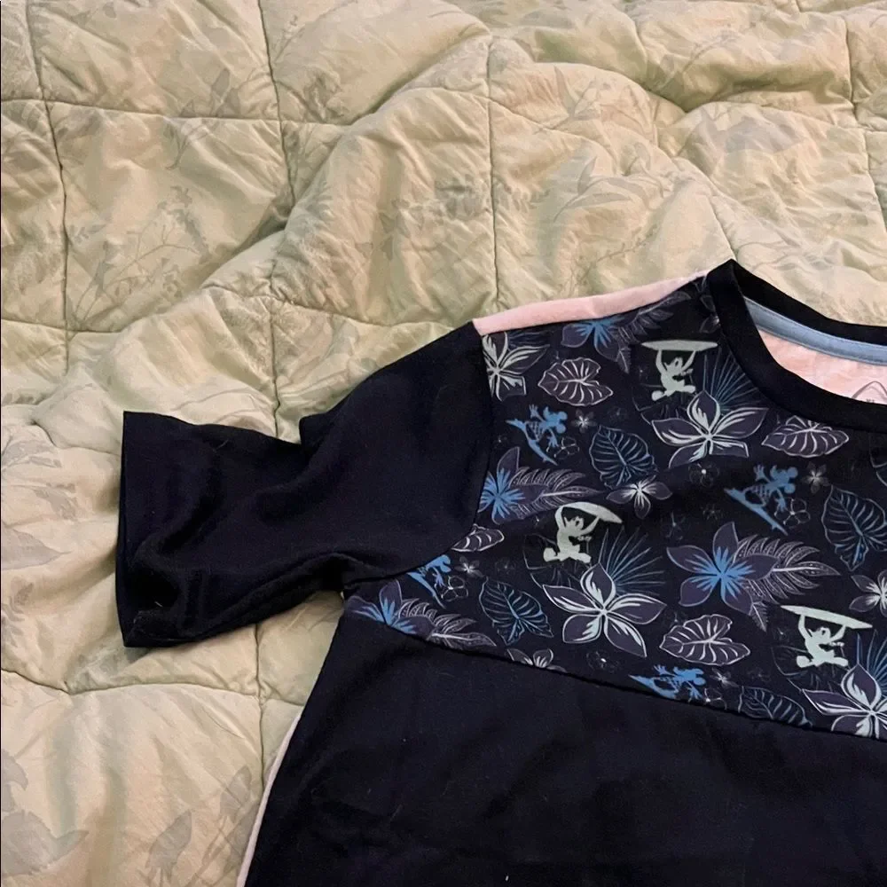 Kids Navy Blue Floral Disney Alani Shirt
